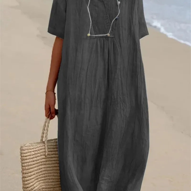 Silvana™ | Abito Maxi Strutturato e Rilassato