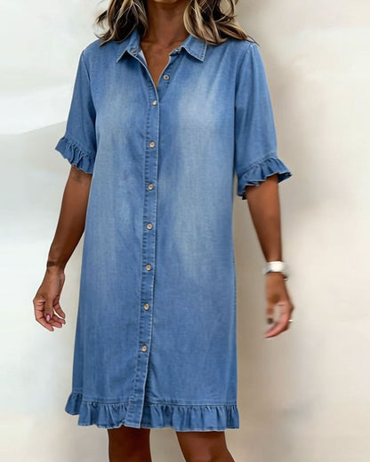 Floriana | Comodo abito in denim