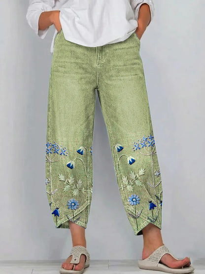 Chiara | Pantaloni Ricamati Casual Chic