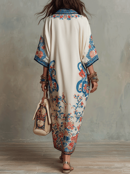 Isadora | Kaftan midi paisley
