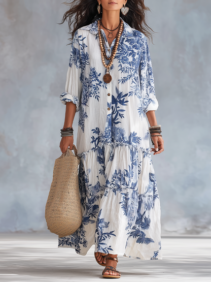 Fiamma | Abito maxi floreale