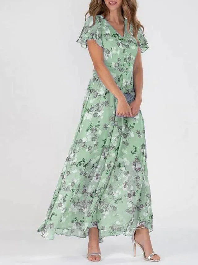 Charlie | Abito Lungo Floreale Elegante