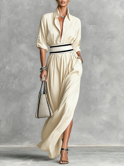 Fiora | Abito Camicia Elegante