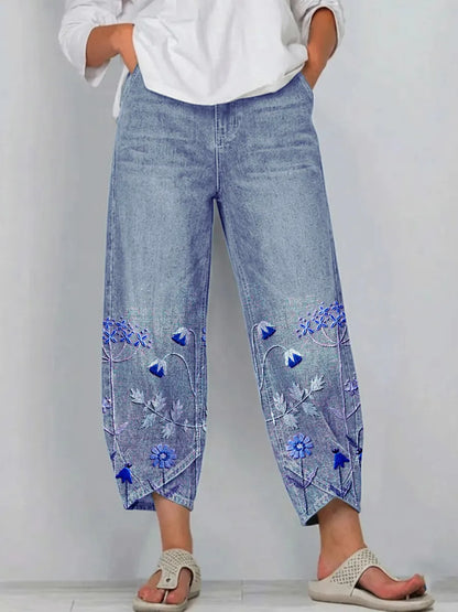 Chiara | Pantaloni Ricamati Casual Chic
