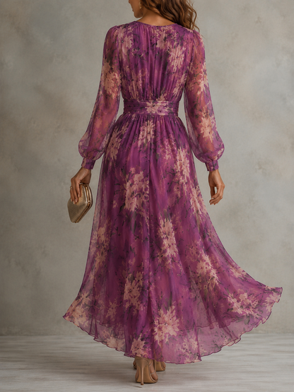 Rosalia | Elegante maxi abito a fiori