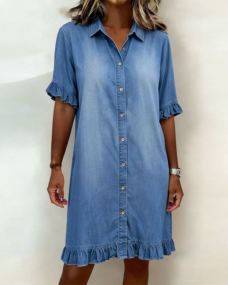 Floriana | Comodo abito in denim