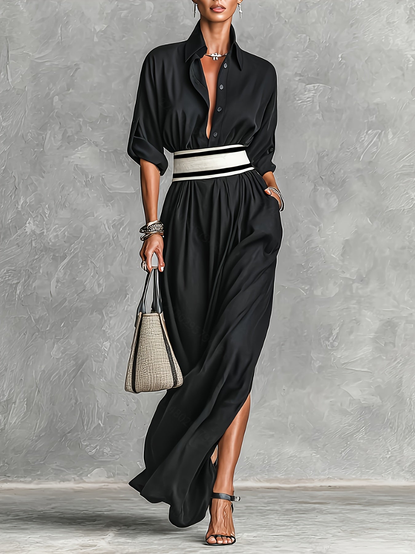 Fiora | Abito Camicia Elegante