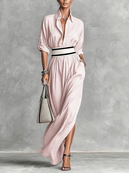 Fiora | Abito Camicia Elegante