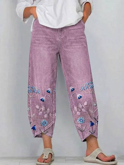 Chiara | Pantaloni Ricamati Casual Chic