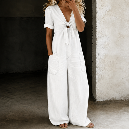 Mirela | Tuta Denim a Gamba Larga