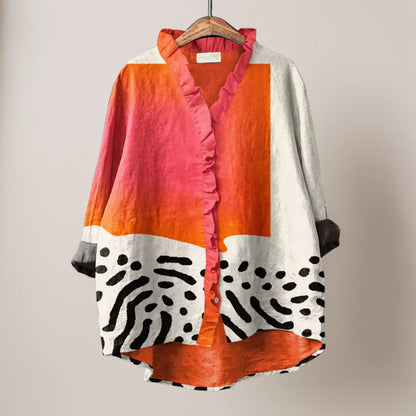Melinda | Blusa Elegante in Lino Leggero