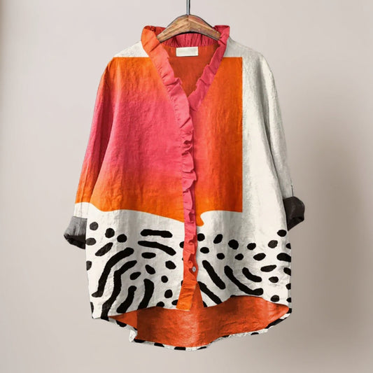 Melinda | Blusa Elegante in Lino Leggero