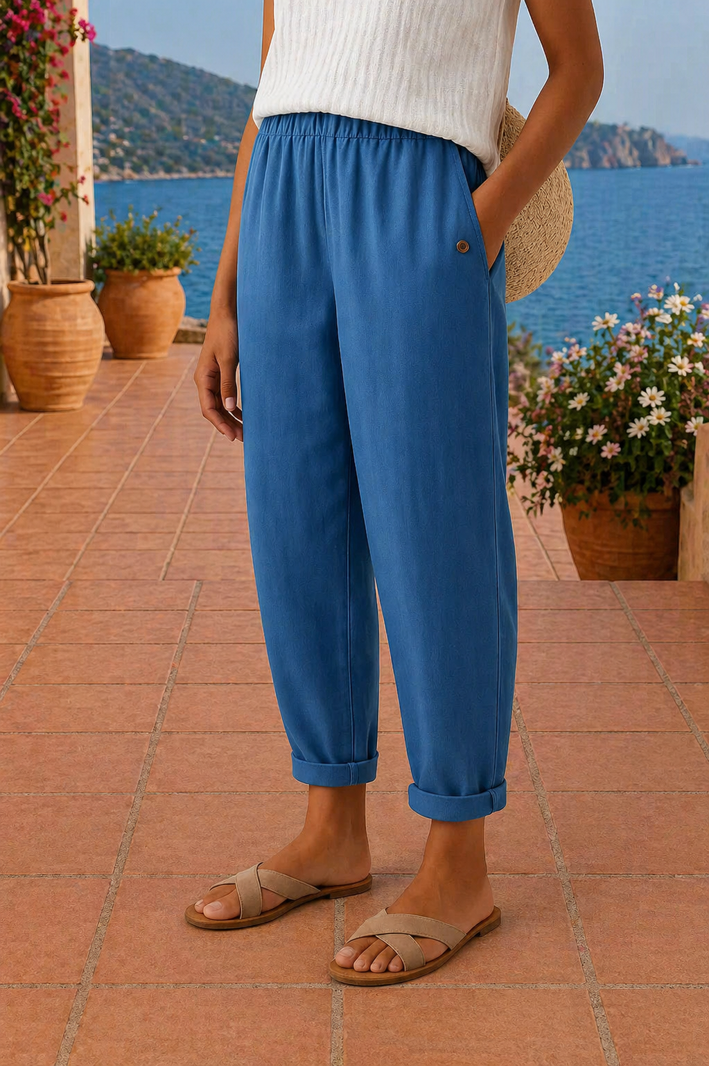 Nerina | Pantaloni comodi in lino