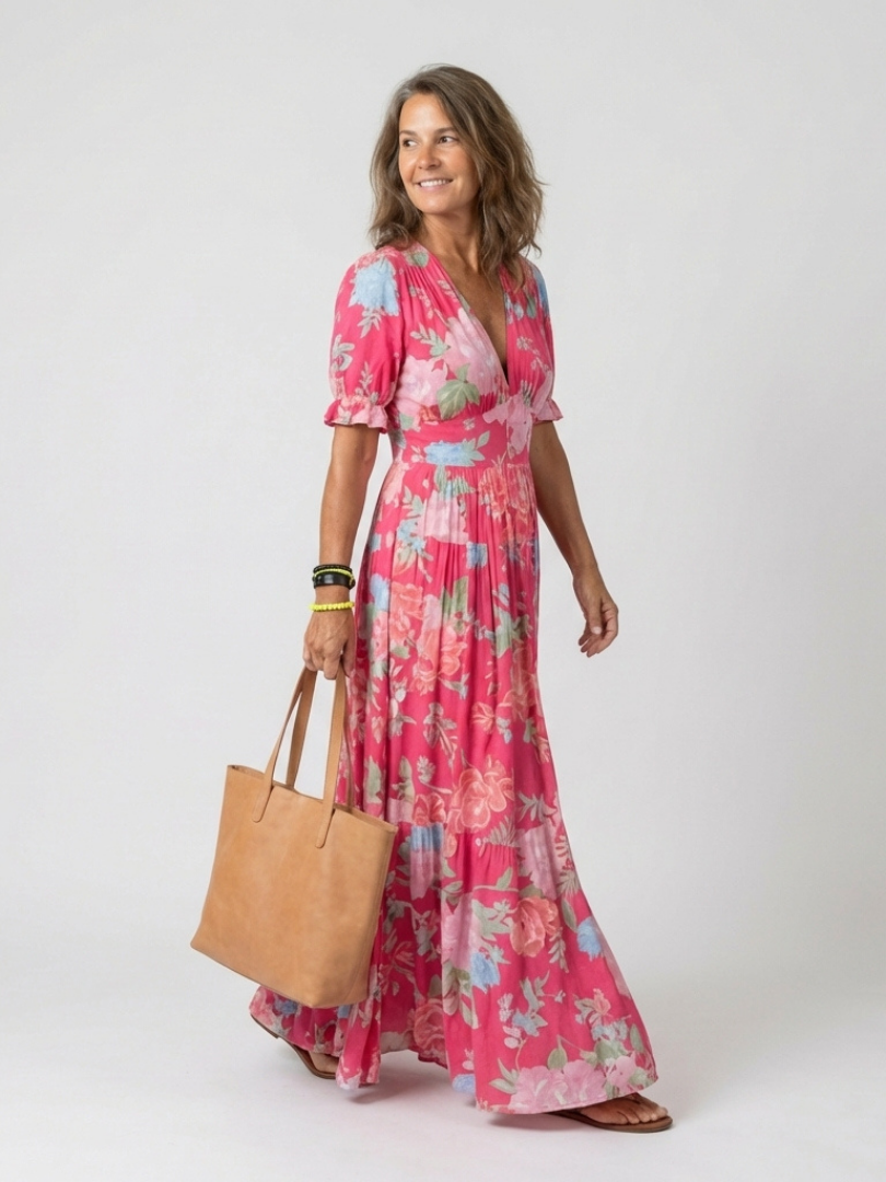 Fiorina | Elegante abito midi a fiori