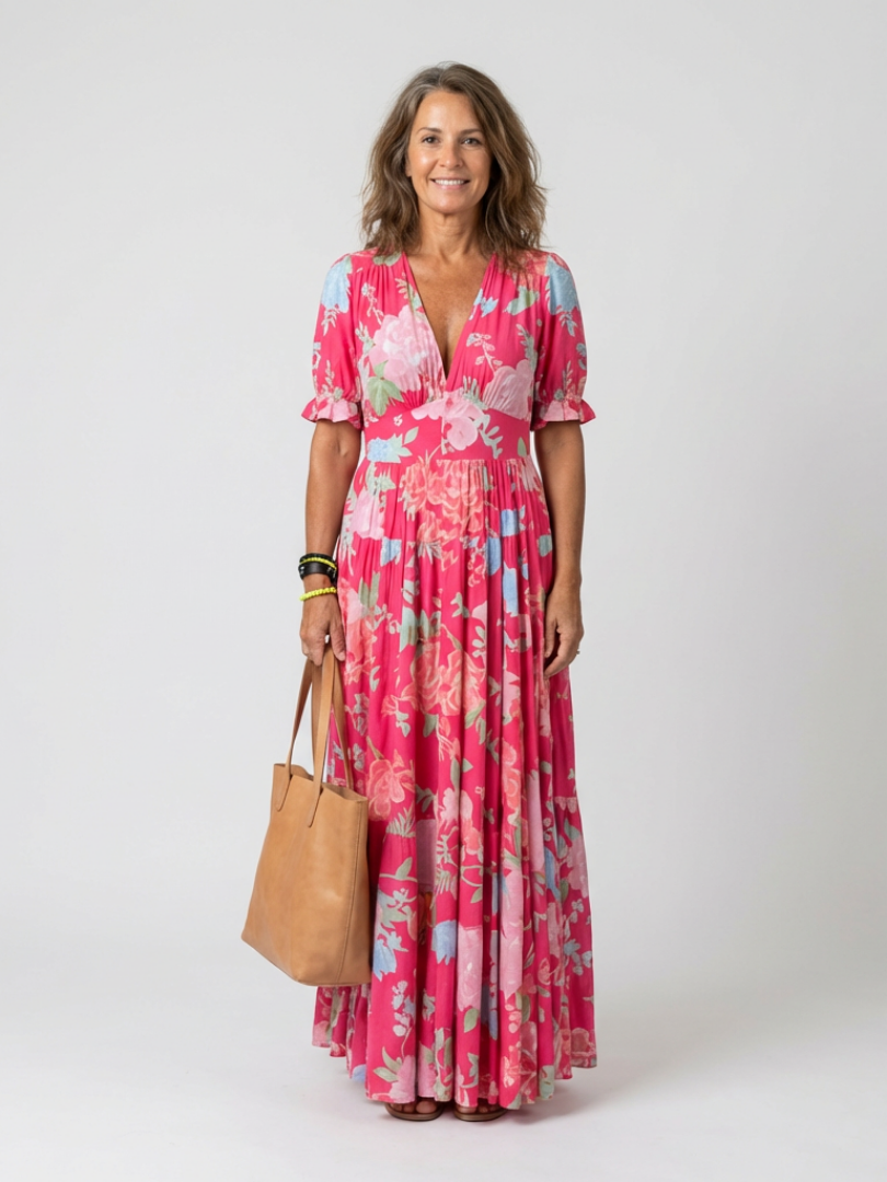 Fiorina | Elegante abito midi a fiori