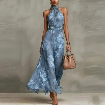Camilla | Elegante abito lungo a fiori