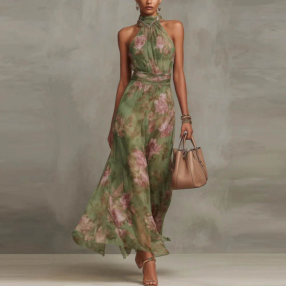 Camilla | Elegante abito lungo a fiori