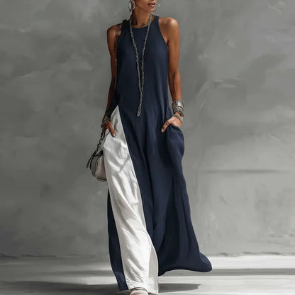 Valentina | Abito Halter Bicolore