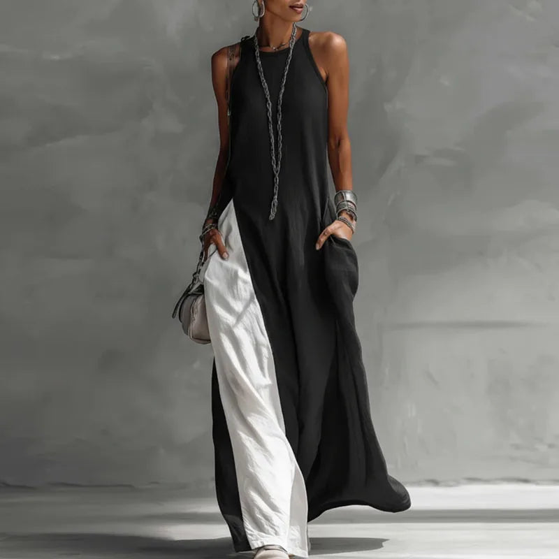 Valentina | Abito Halter Bicolore