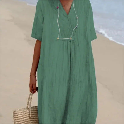 Silvana™ | Abito Maxi Strutturato e Rilassato
