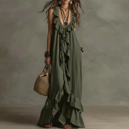 Fabiana | Abito Boho con Volant