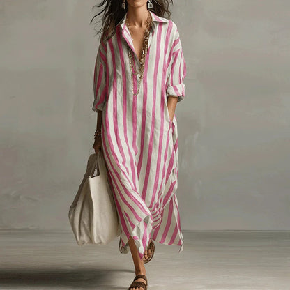 Eliana | Abito Maxi a Righe