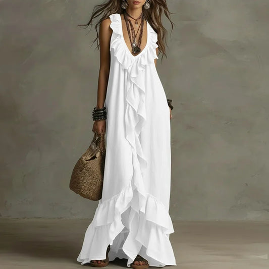 Fabiana | Abito Boho con Volant