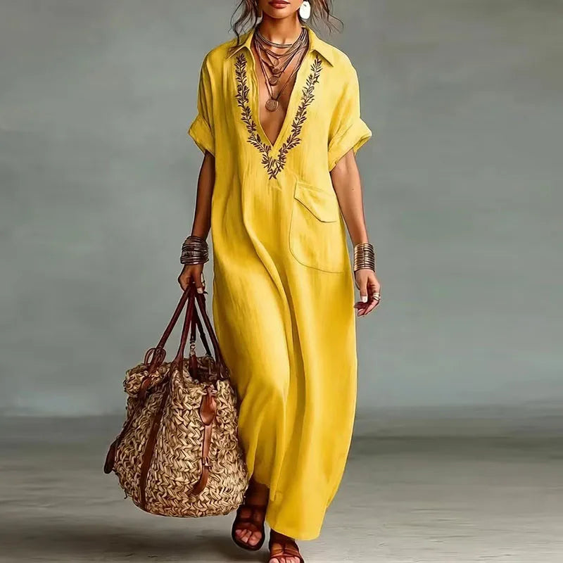 Giulia | Abito Boho Ricamato