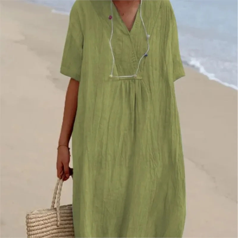 Silvana™ | Abito Maxi Strutturato e Rilassato