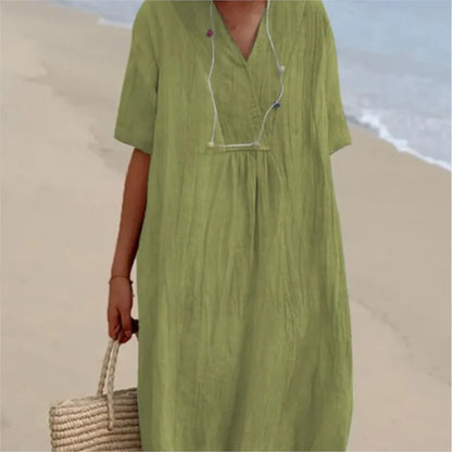 Silvana™ | Abito Maxi Strutturato e Rilassato