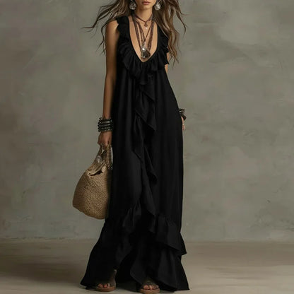 Fabiana | Abito Boho con Volant