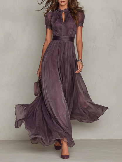 Sonia | Abito lungo elegante in chiffon vintage
