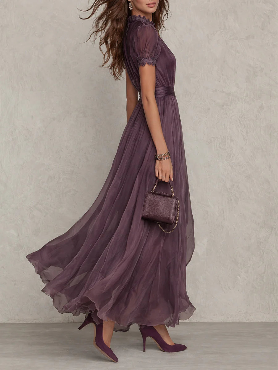 Sonia | Abito lungo elegante in chiffon vintage