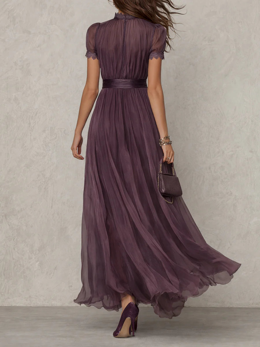 Sonia | Abito lungo elegante in chiffon vintage