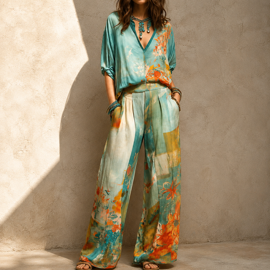 Liana | Completo Elegante Floreale