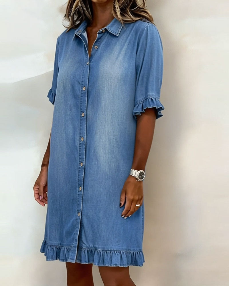 Floriana | Comodo abito in denim