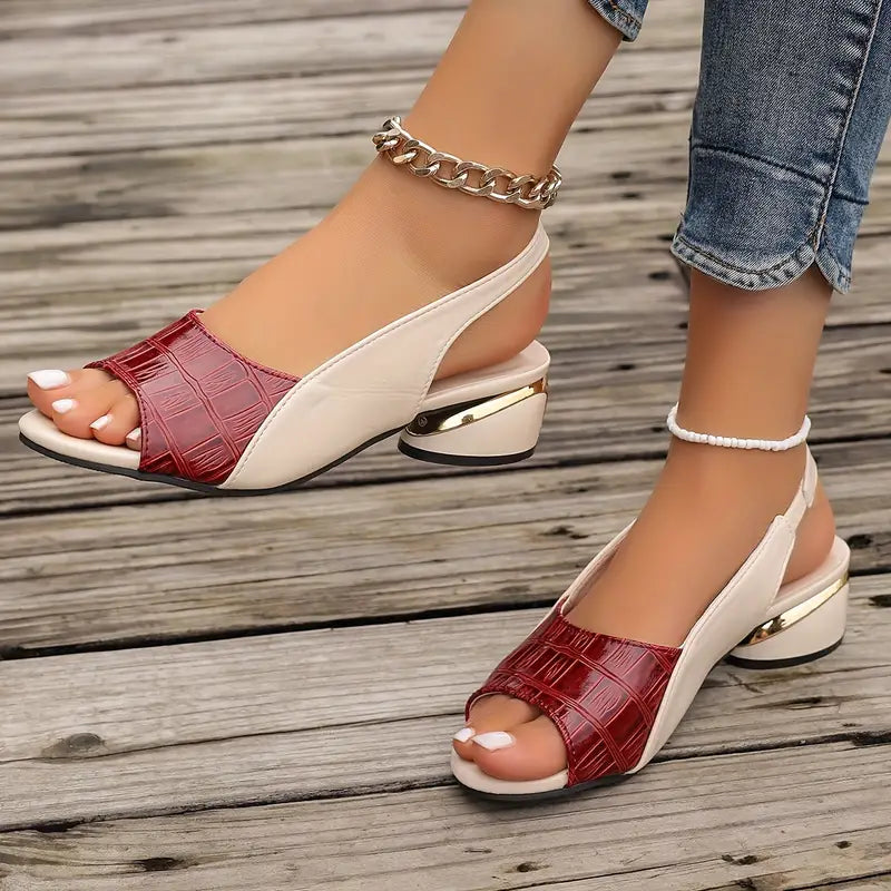 Melita | Sandali Eleganti con Tacco Comodo