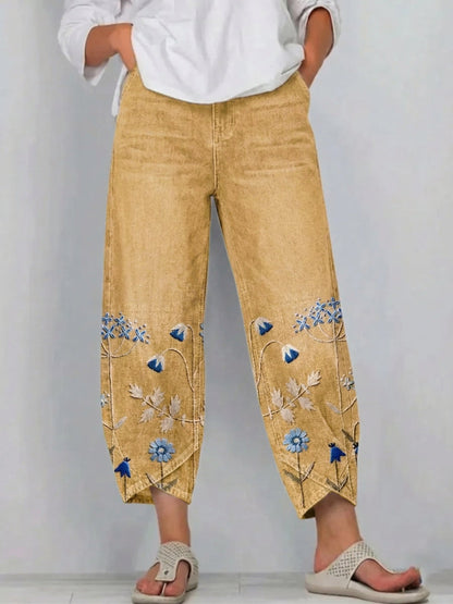 Chiara | Pantaloni Ricamati Casual Chic