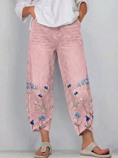 Chiara | Pantaloni Ricamati Casual Chic