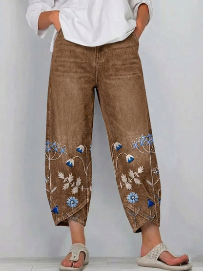 Chiara | Pantaloni Ricamati Casual Chic