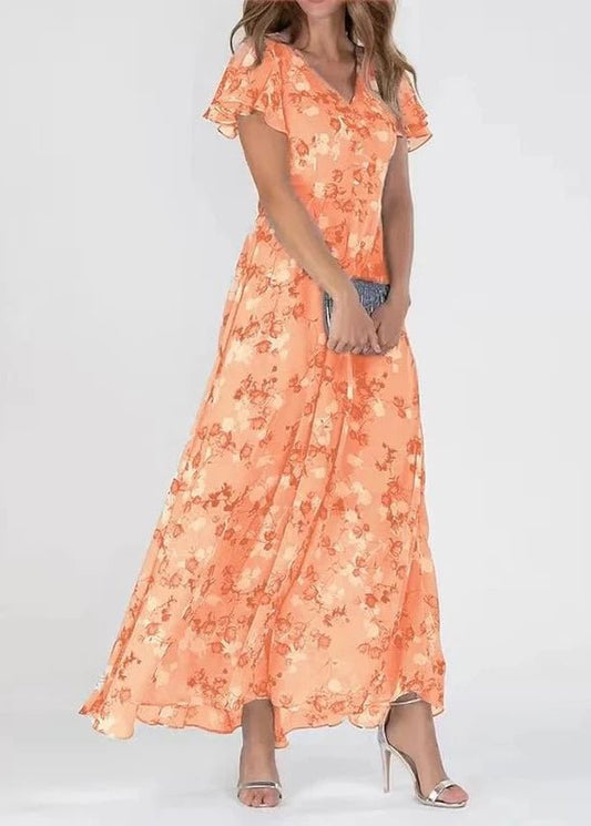 Charlie | Abito Lungo Floreale Elegante