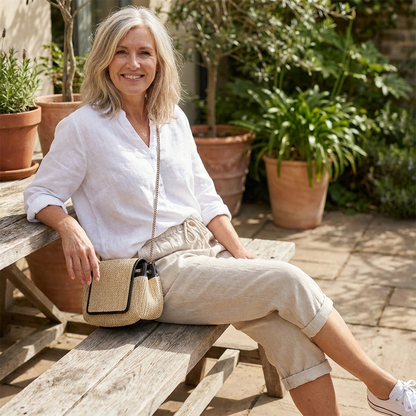 Elisa | Pantaloncini da donna in cotone e lino