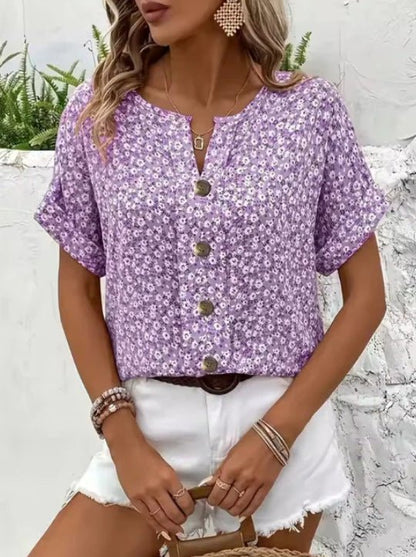 Jelena | Top floreale estivo elegante