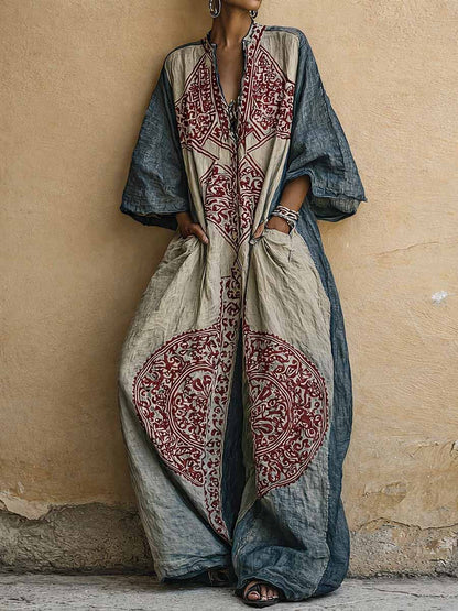 Alessia | Tuta Boho Stampata